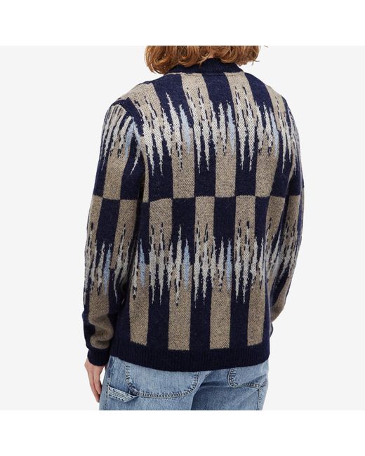 Percival Blue Chromatic Cardigan for men