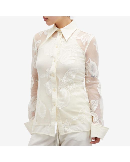 Sportmax White Asti Lace Shirt