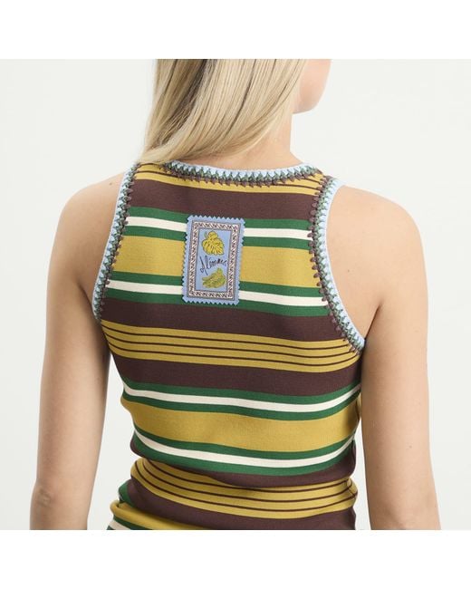 ALÉMAIS Yellow Clover Knit Top