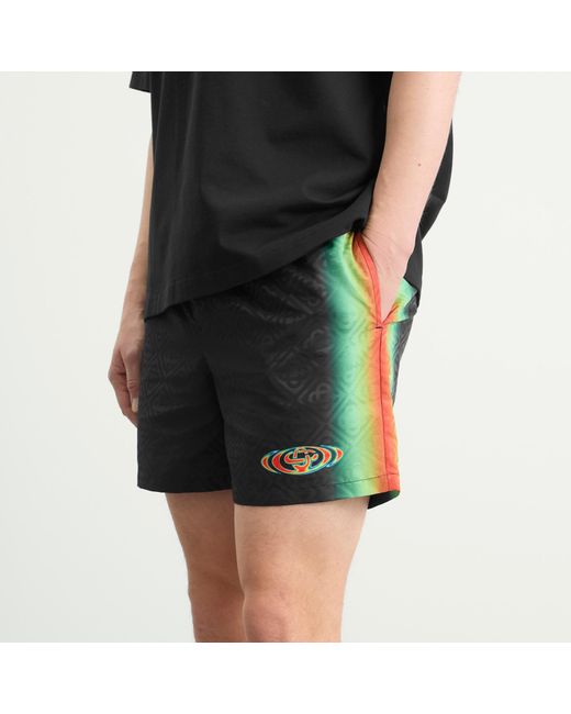 Casablanca Gray Monogram Swim Shorts for men