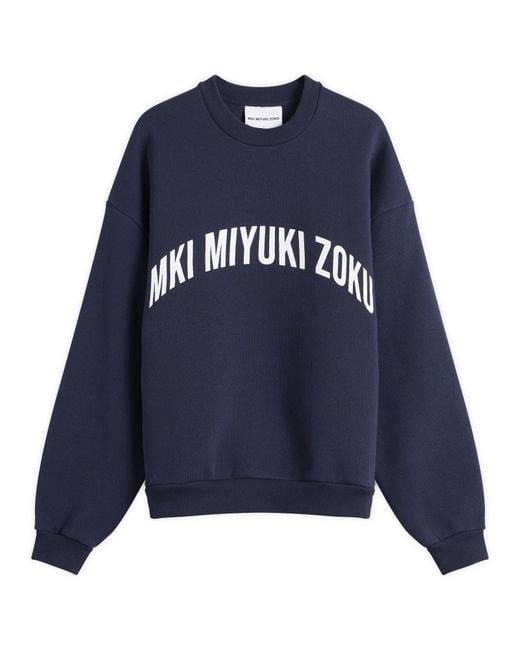 MKI Miyuki-Zoku Blue Arch Sweatshirt Presented By End