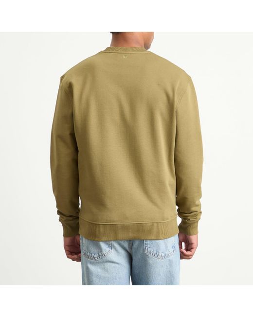 AMI Green Loopback Light Fleece Adc Sweatshirt for men