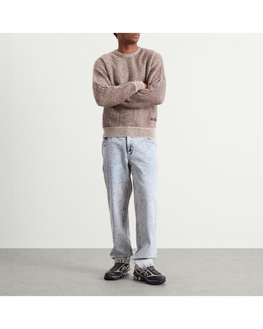 Dime Blue Relaxed Denim Pants for men