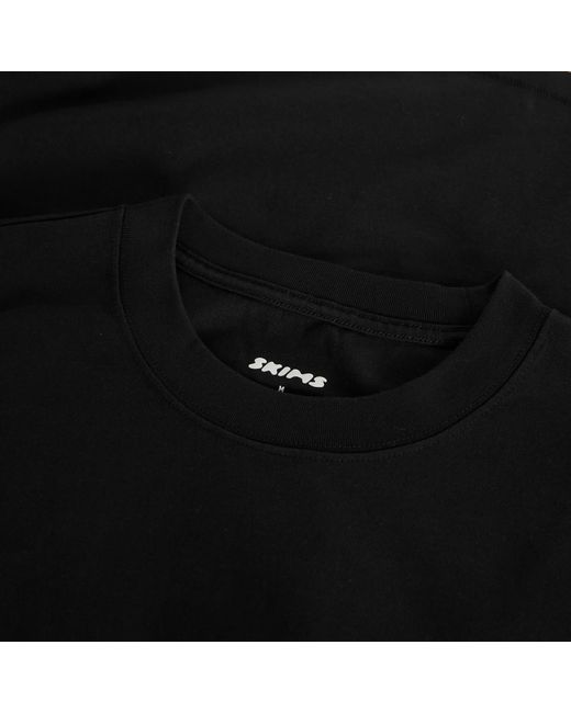 Skims Black T-Shirt for men