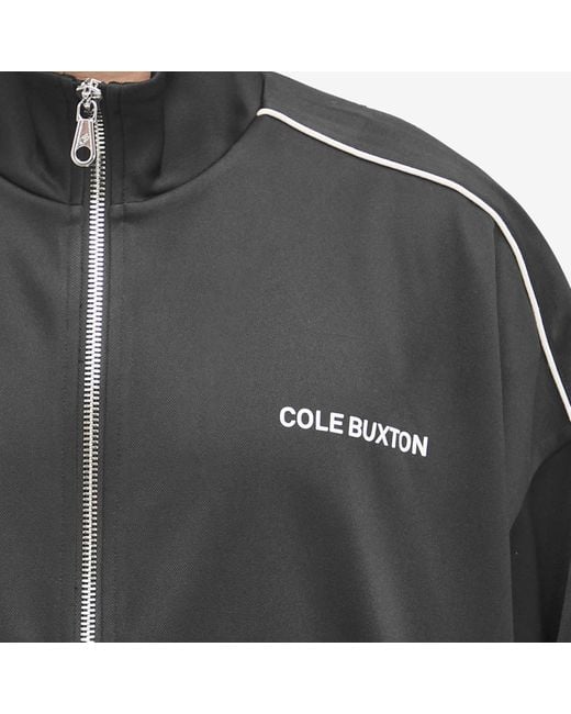 Cole Buxton Black Piped Track Jacket for men