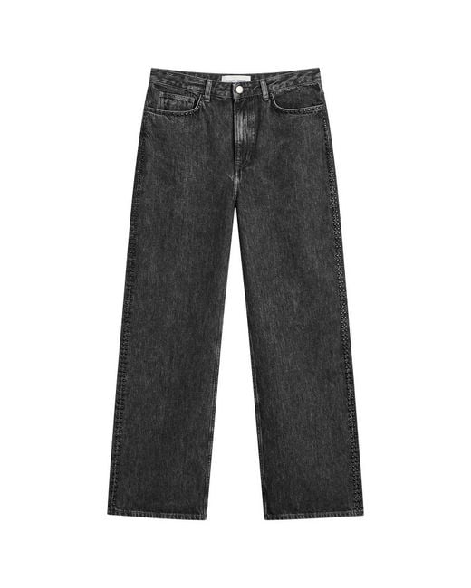 Samsøe & Samsøe Gray Sashelly Studded Jeans