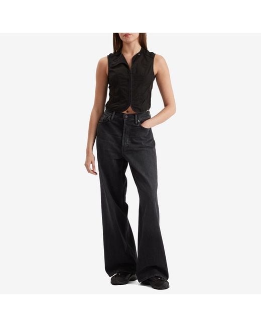 Our Legacy Black All Day Poplin Corset Vest Top