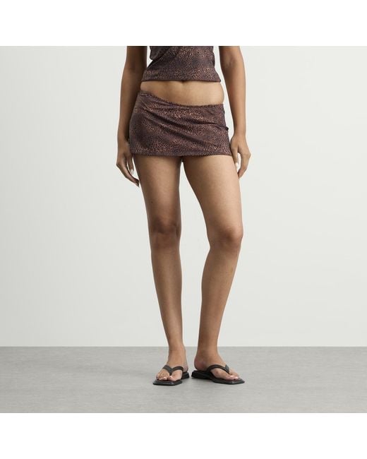 Fruity Booty Brown Shania Swim Skirt