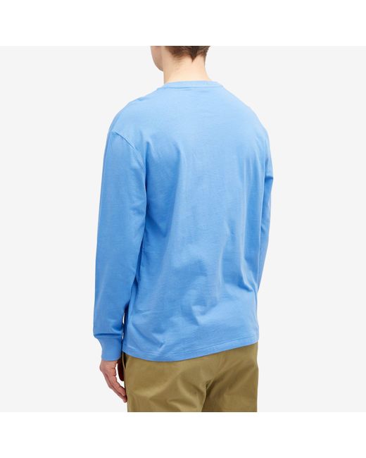 Polo Ralph Lauren Blue Long Sleeve Painting Bear T-Shirt for men