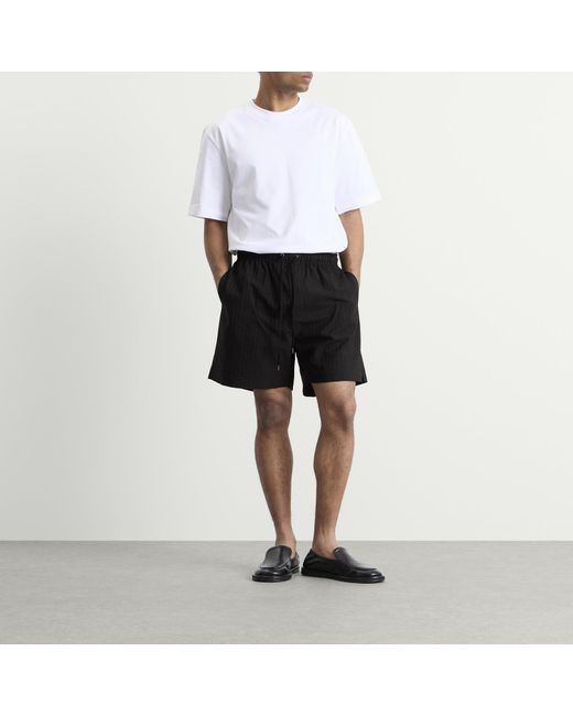 Studio Nicholson Black Starboard Drawstring Shorts for men