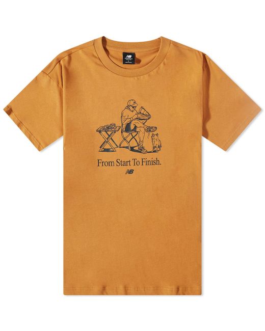 New Balance Café Dog T-shirt in Orange for Men | Lyst