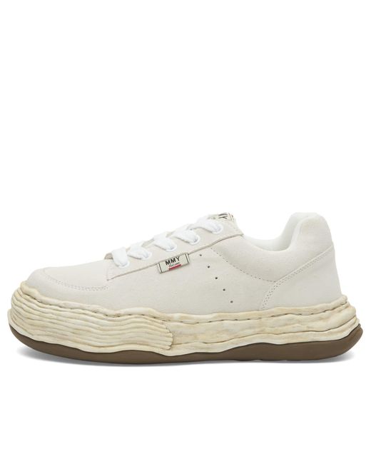 Maison Mihara Yasuhiro White Oliver Suede Sneaker for men