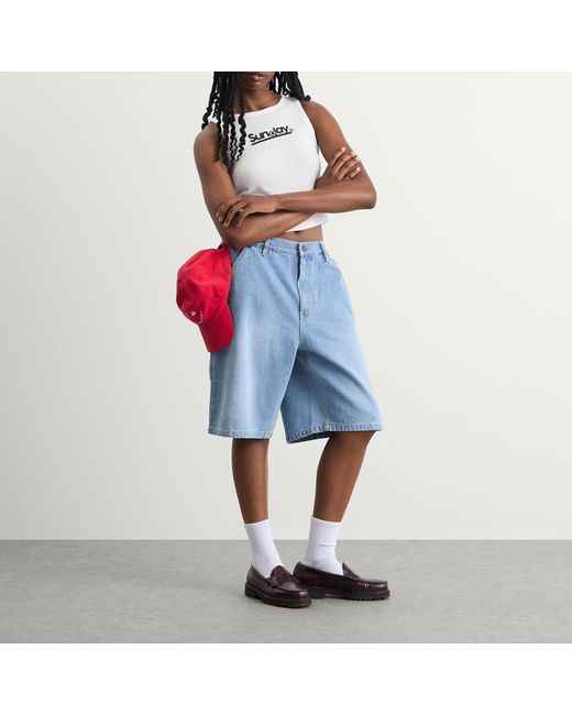 SUNDAYFRUITMARKET Blue Sunday Denim Shorts