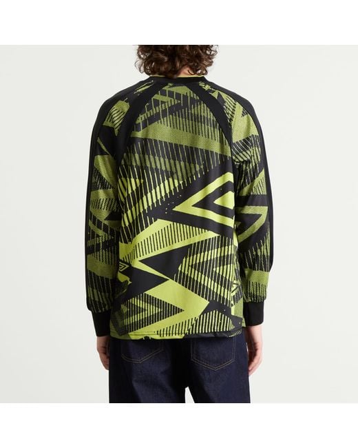 Umbro Green Printed Long Sleeve Jersey for men