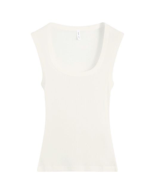Samsøe & Samsøe White Sadou Tank Top