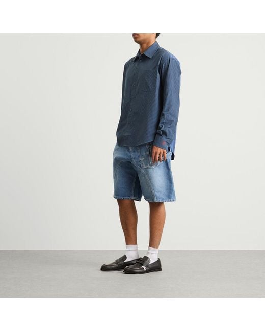 J.W. Anderson Blue Twisted Workwear Shorts for men