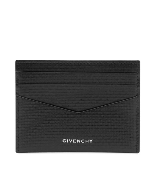 Givenchy Black Classic 4G Leather Card Holder for men
