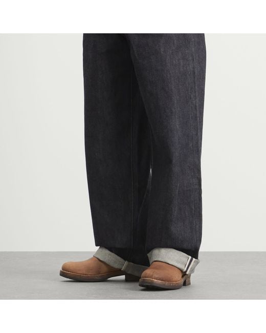 Visvim Brown Folk Buckle Ankle Boot for men