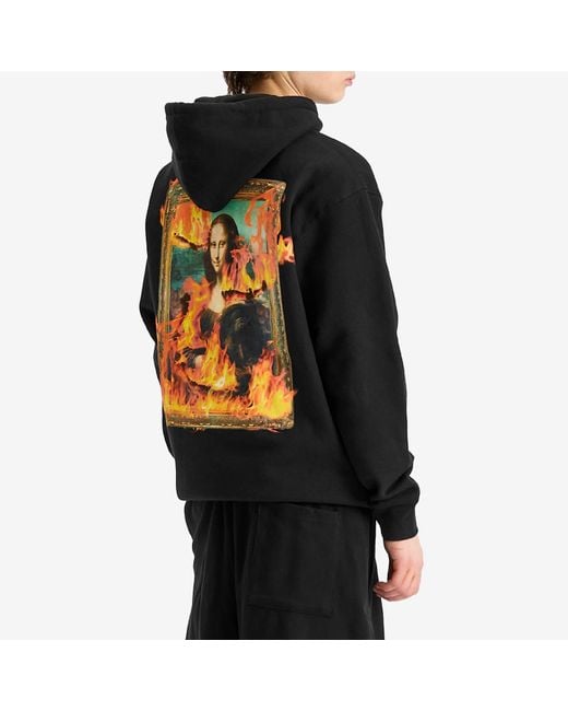 Pleasures Black Burn Again Hoodie for men