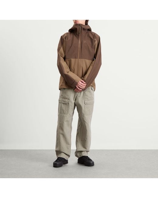 Haglöfs Brown Front Proof Ii Waterproof Jacket for men