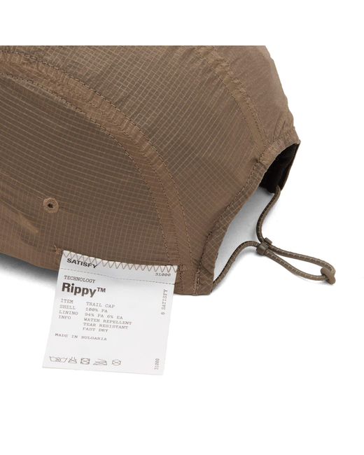 Satisfy Brown Rippy Trail Cap for men