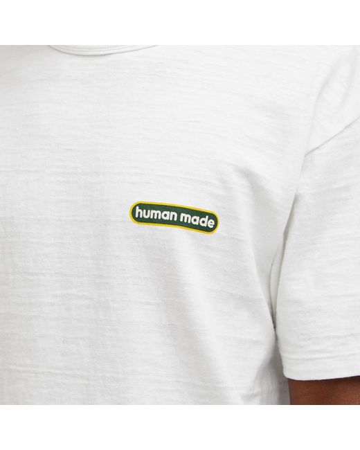 Human Made White Bar Logo T-Shirt for men