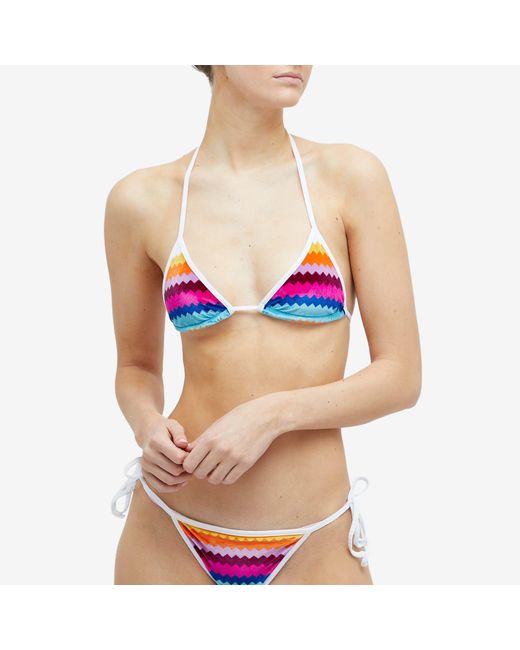 Missoni Multicolor Towelling Stripe Bikini
