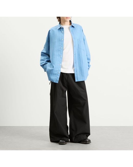 Acne Blue Soffia Round Shirting Blend Shirt for men