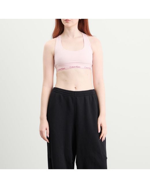 Calvin Klein Pink Icon Unlined Bralette