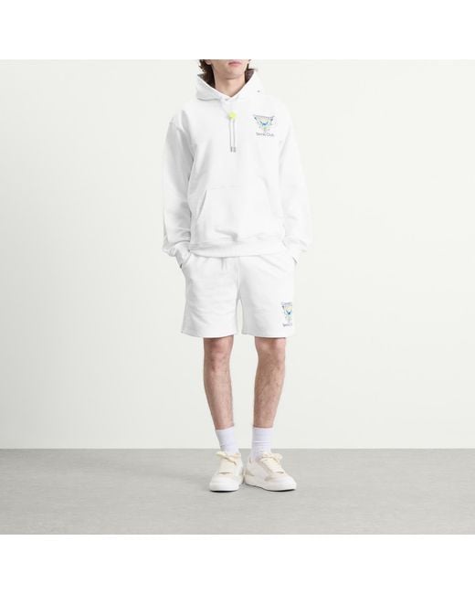 Casablanca White Tennis Club Icon Hoodie for men