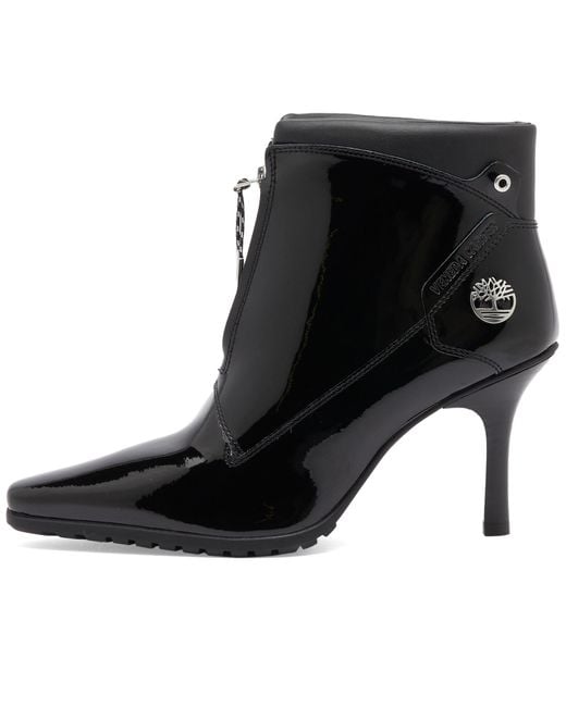 Timberland Black X Veneda Carter Front Zip Heel Boot