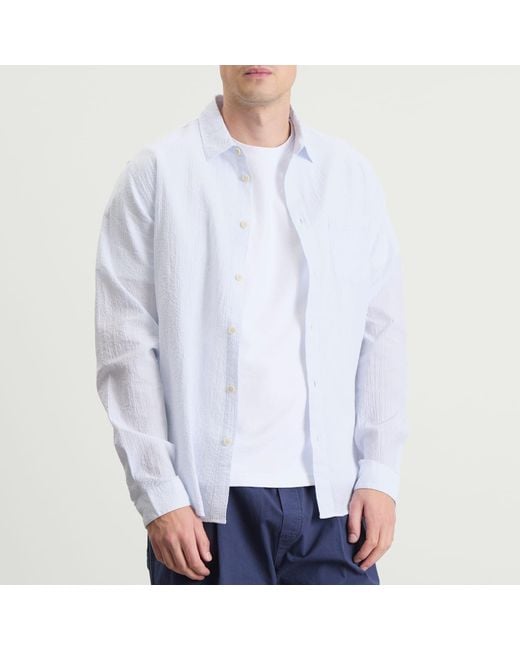Folk White Relaxed Fit Shirt for men
