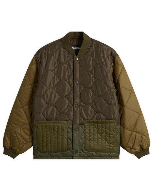 Barbour Green Heritage + Cording Quilted Jacket for men
