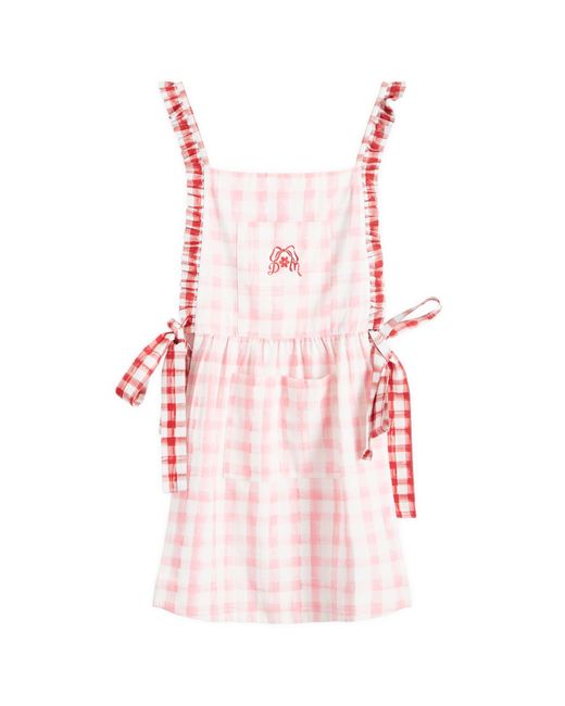 Damson Madder Pink Mandy Gingham Apron