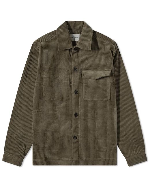 Oliver Spencer Killard Cord Overshirt Jacket in Green for Men | Lyst