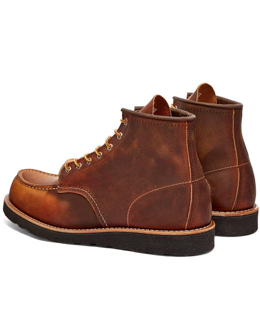red wing 8886 moc toe copper