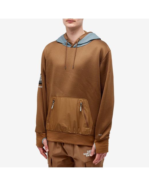 The North Face Brown X Undercover Soukuu Dot Knit Double Hoodie Sepia/Concrete for men