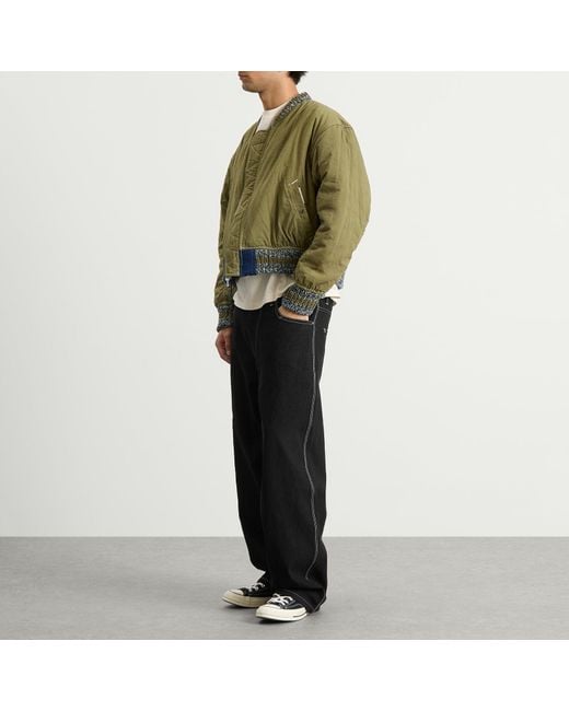 STORY mfg. Black Story Mfg Poetry Canvas Wonky-Wear Pants for men