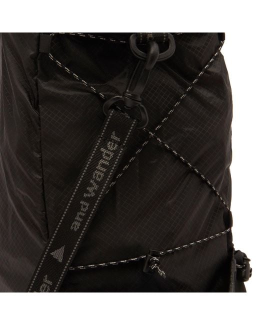 And Wander Black Sil Tote Bag for men