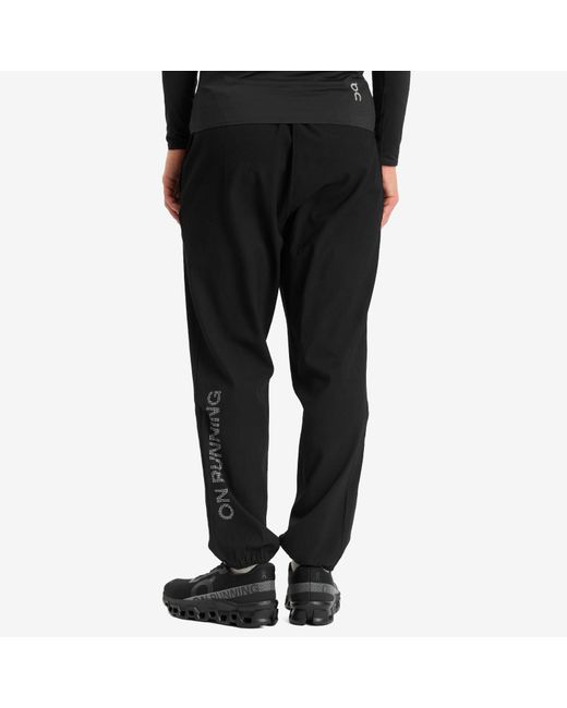 On Shoes Black Pace Pants for men
