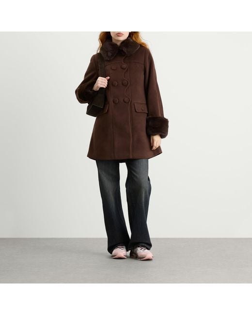 House Of Sunny Brown Dolly Coat