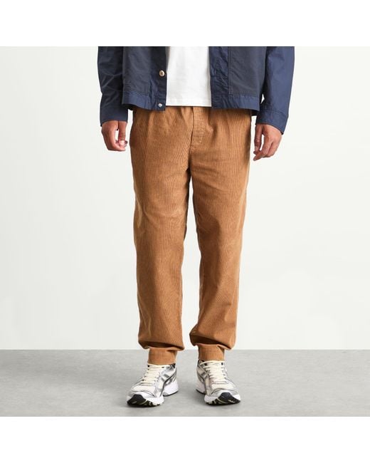 Folk Brown Drawcord Assembly Pant for men