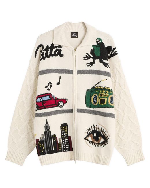 PATTA Natural Perfect Day Knitted Cardigan for men