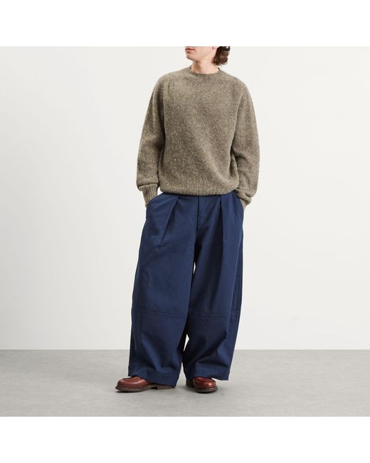 YMC Blue Deadbeat Trousers for men