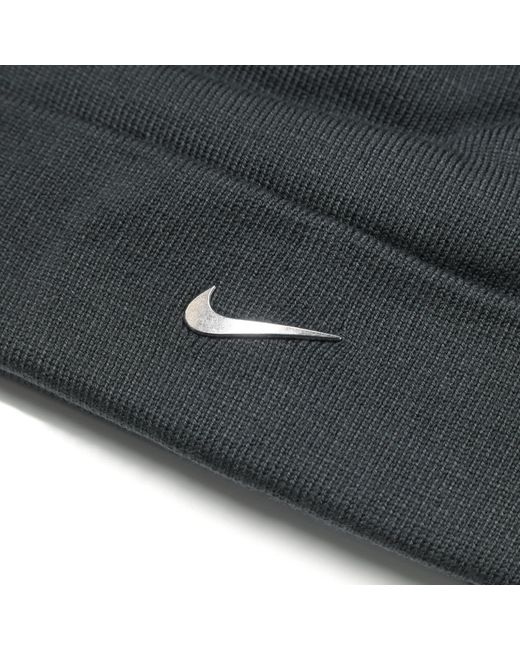 Nike Metal Swoosh Beanie in Grey | Lyst UK