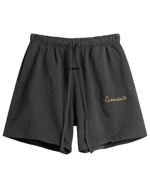 Fear Of God Black Training Classic Fit Shorts for men