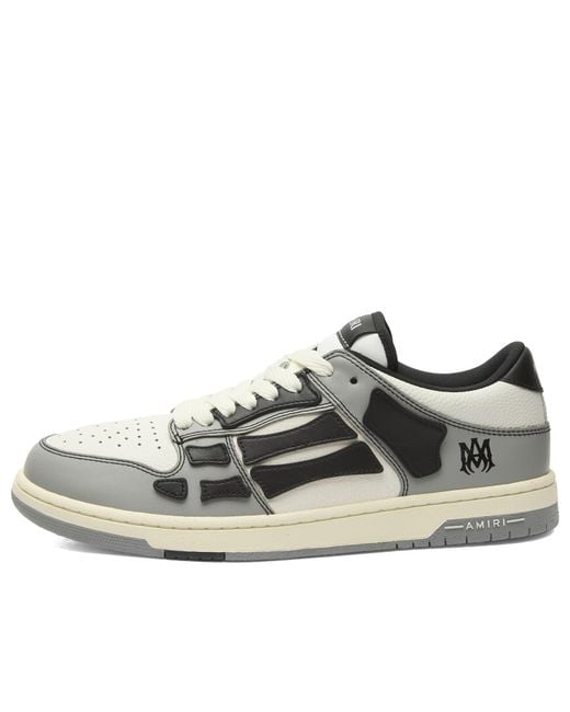 Amiri Blue Skel Low Top Leather Sneakers for men
