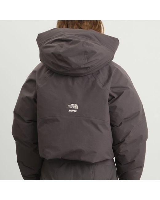 The North Face Gray X Skims W Crop Insulated Jacket