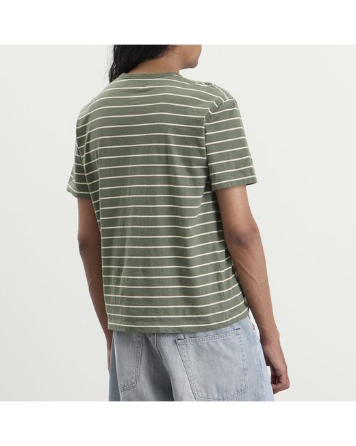 Ronning Green End. X Striped Tee for men