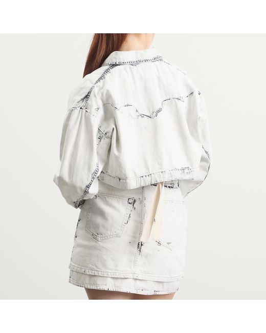 Toga White Toga Denim Short Shirt